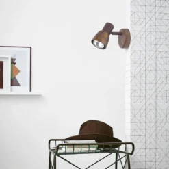 Foco de pared Lava, ancho 8 cm, cobre antiguo, metal