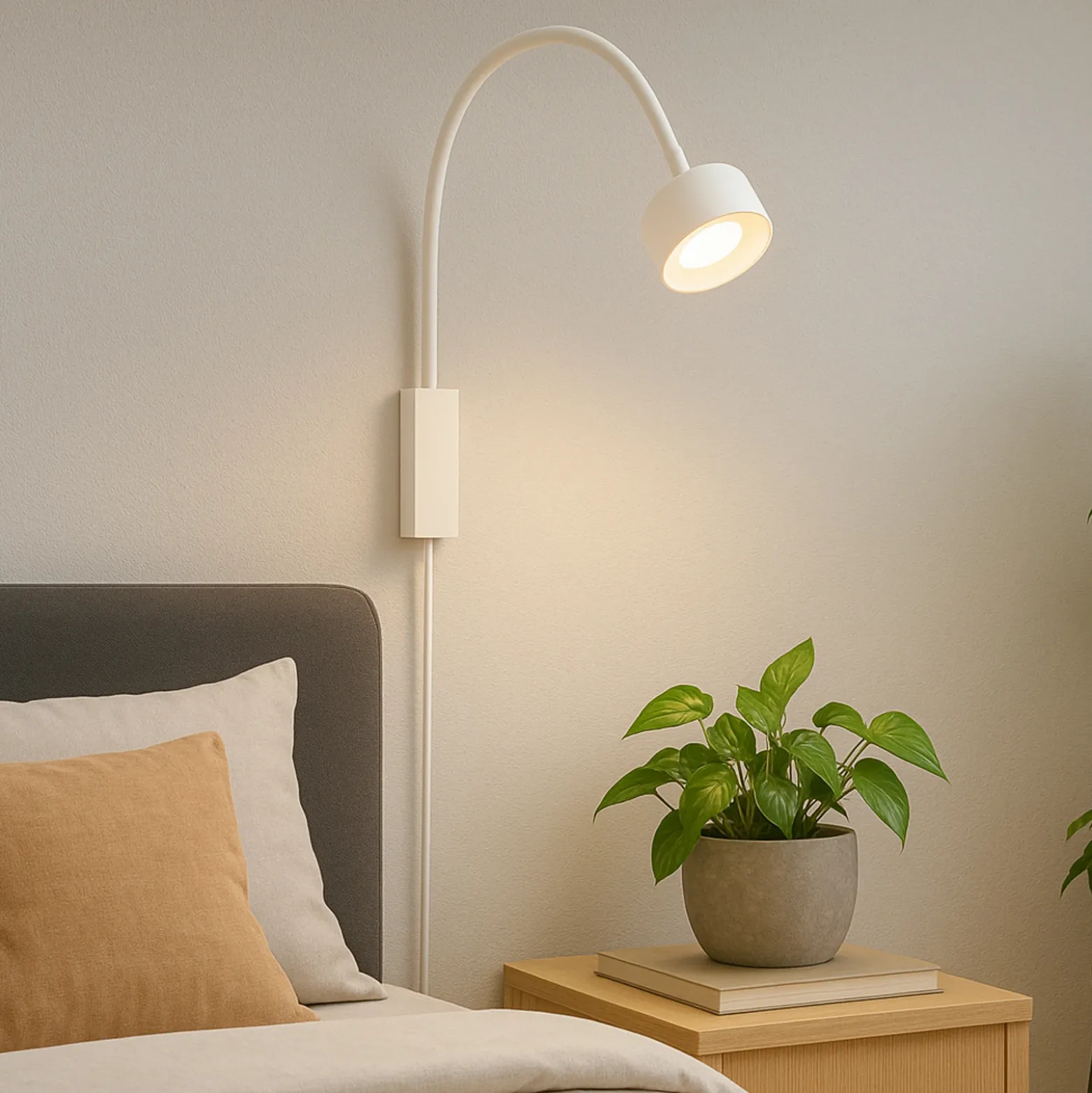 Foco de pared LED recargable Magnetics flex, blanco, atenuable, CCT