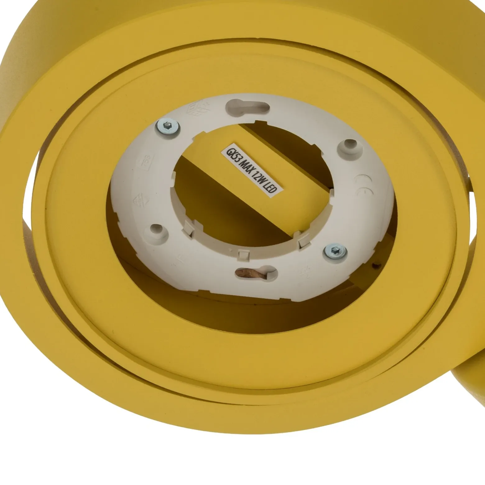 Foco de pared Lili, amarillo, Ø 14 cm, GX53