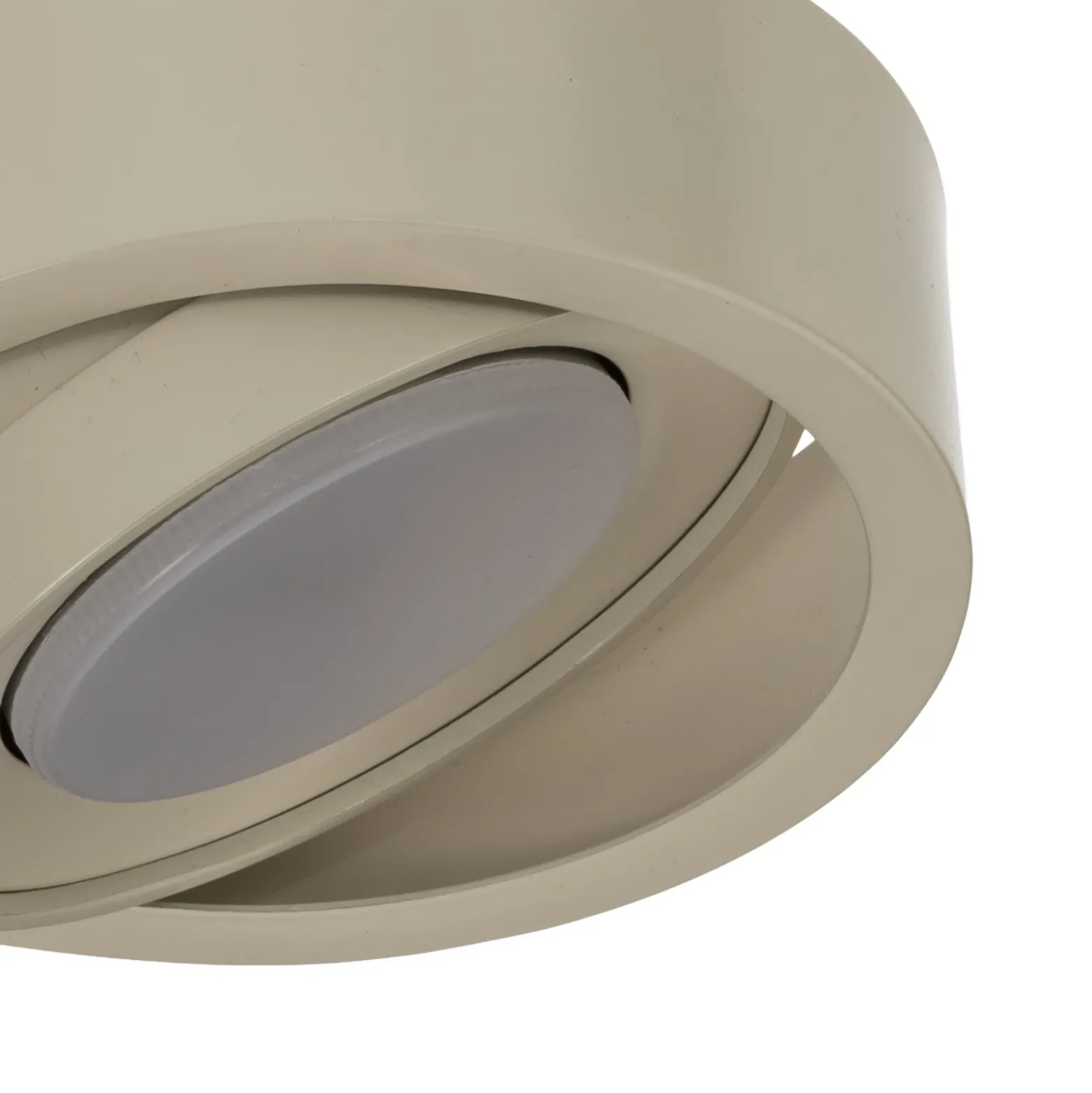Foco de pared Lili, color crema, Ø 14 cm, GX53
