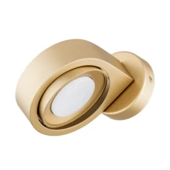 Foco de pared Lili, dorado, Ø 14 cm, GX53