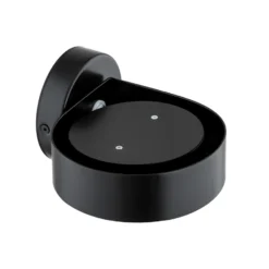 Foco de pared Lili, negro, Ø 14 cm, GX53