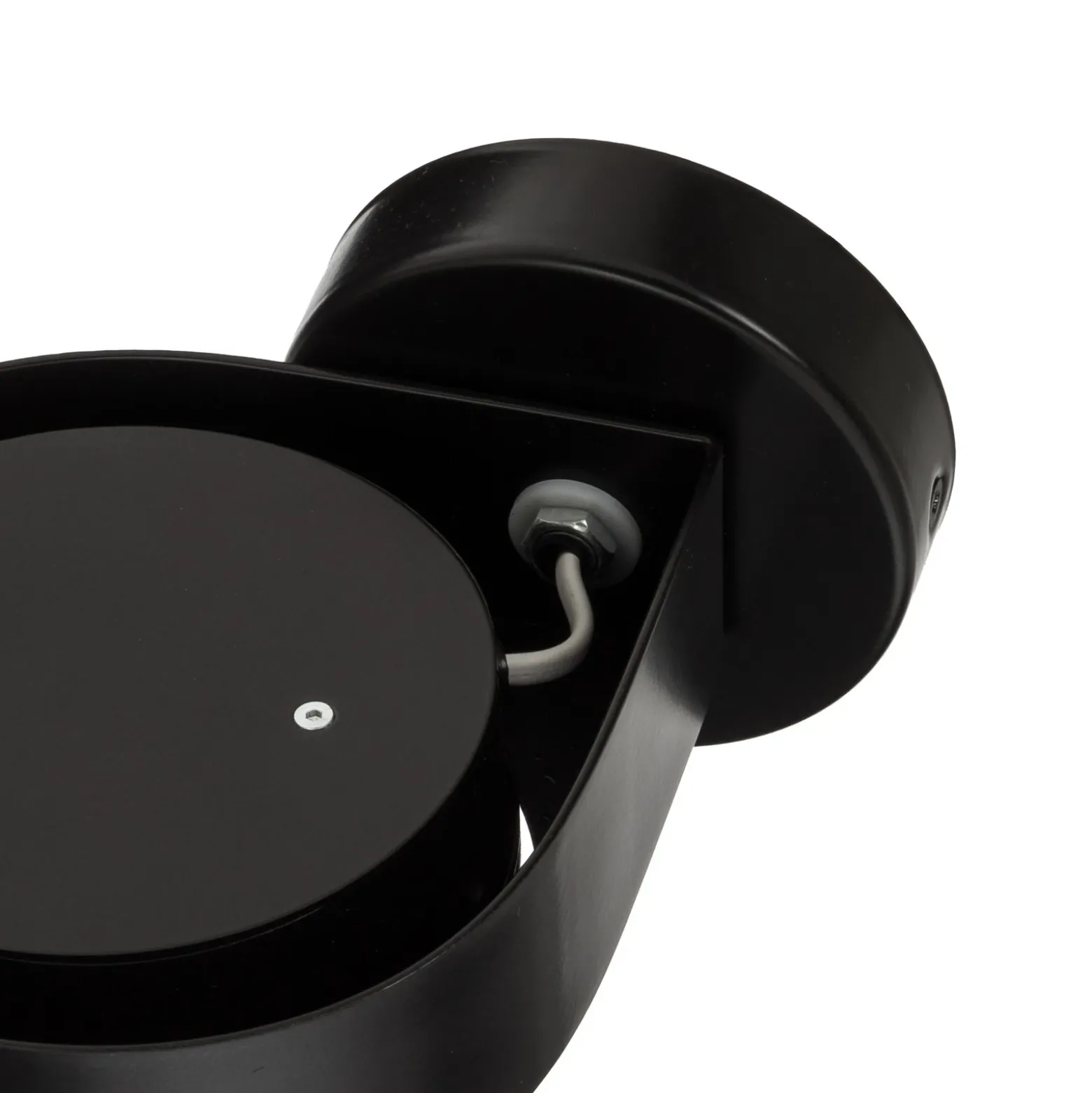 Foco de pared Lili, negro, Ø 14 cm, GX53