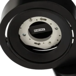 Foco de pared Lili, negro, Ø 14 cm, GX53