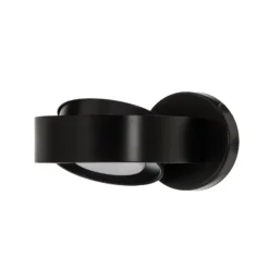 Foco de pared Lili, negro, Ø 14 cm, GX53
