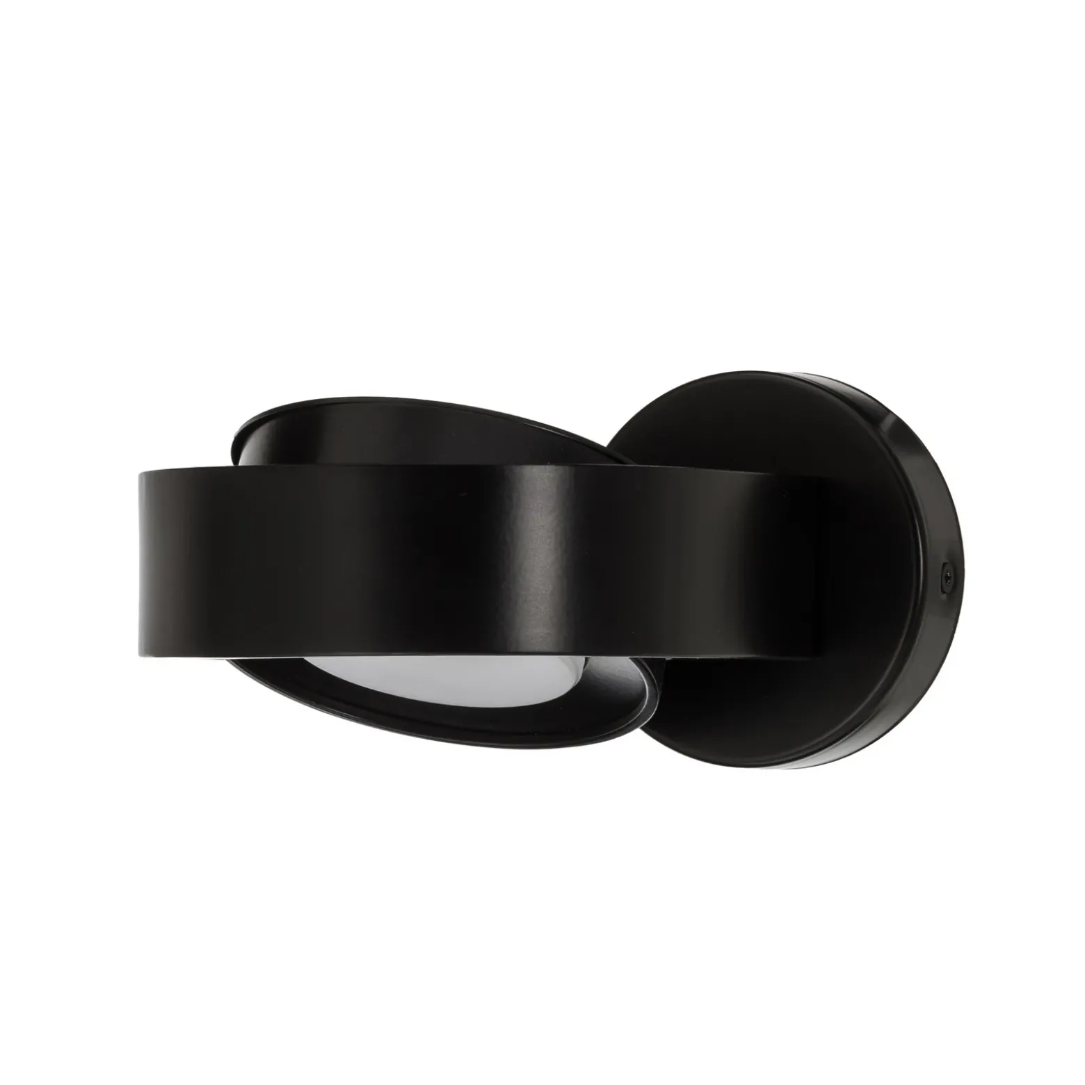 Foco de pared Lili, negro, Ø 14 cm, GX53