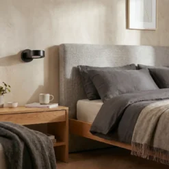 Foco de pared Lili, negro, Ø 14 cm, GX53
