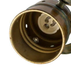 Foco de pared Lindby Leonor, verde, metal, 1 luz, 9,5 cm