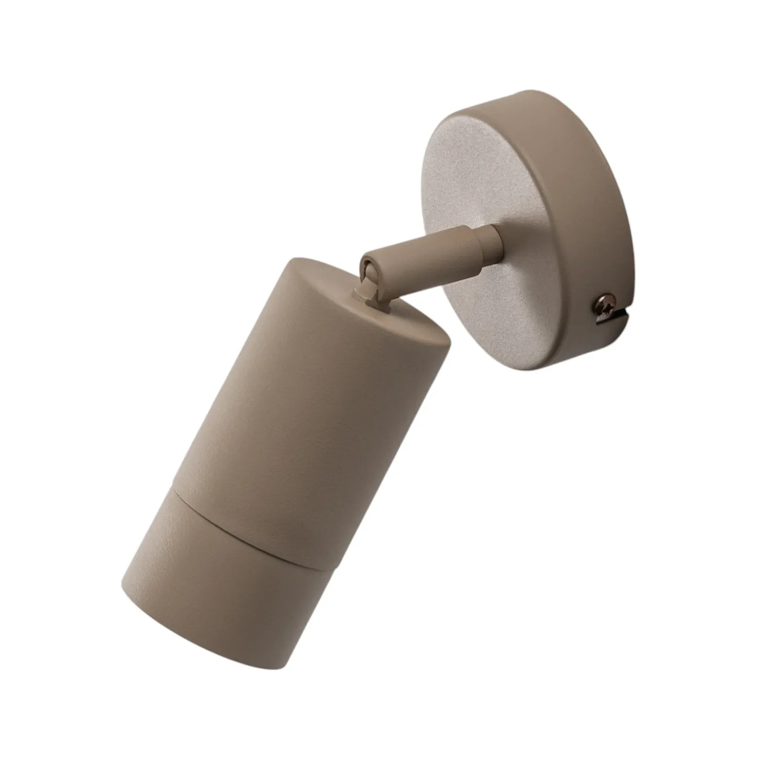 Foco de pared Link, beige, ancho 8 cm, acero
