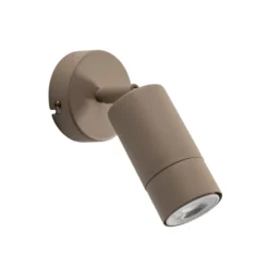Foco de pared Link, beige, ancho 8 cm, acero