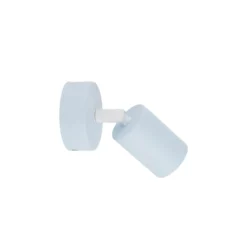 Foco de pared Livia, azul, 13 cm, metal, regulable, GU10
