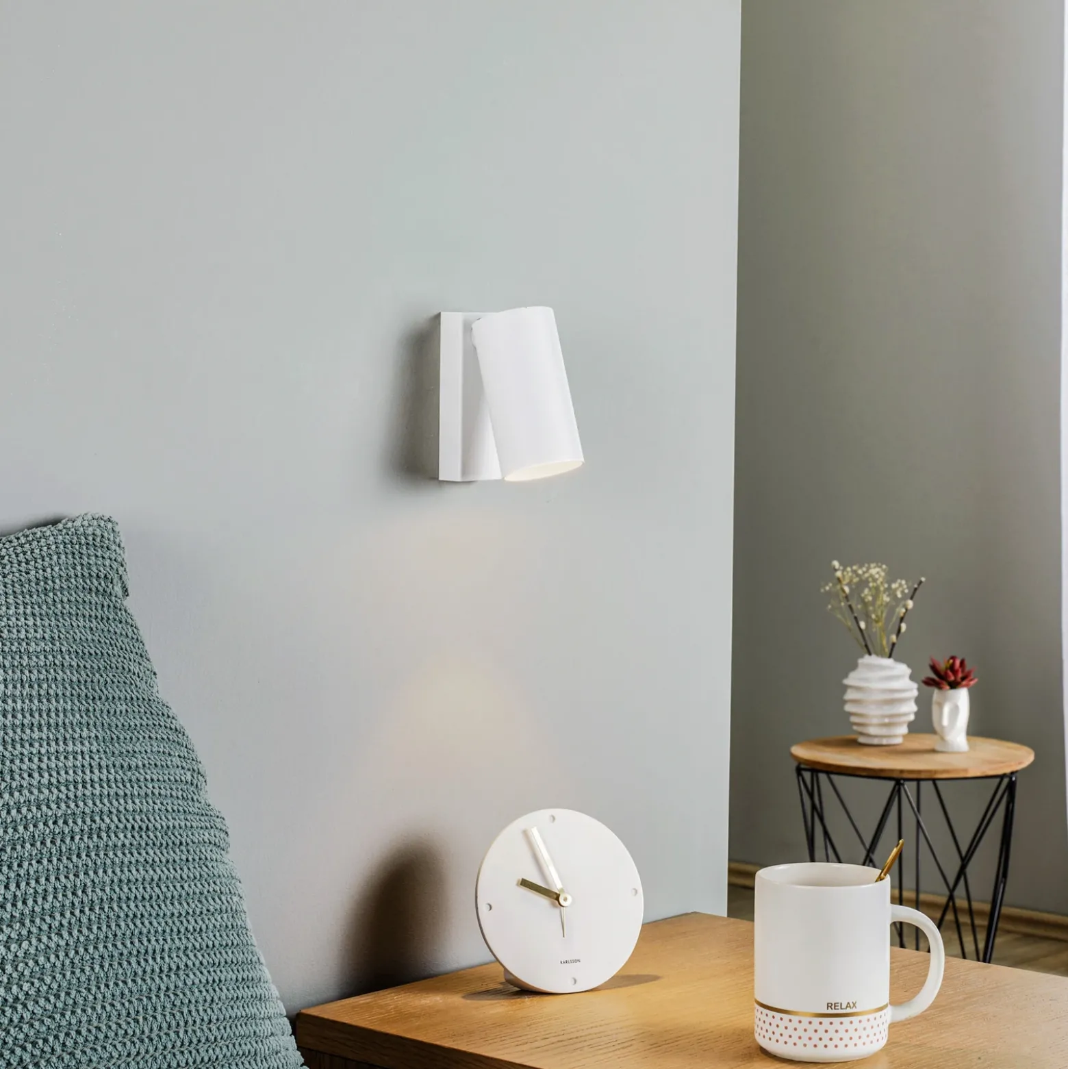 Foco de pared Mono I blanco
