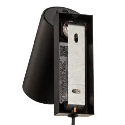 Foco de pared Mono I con enchufe negro