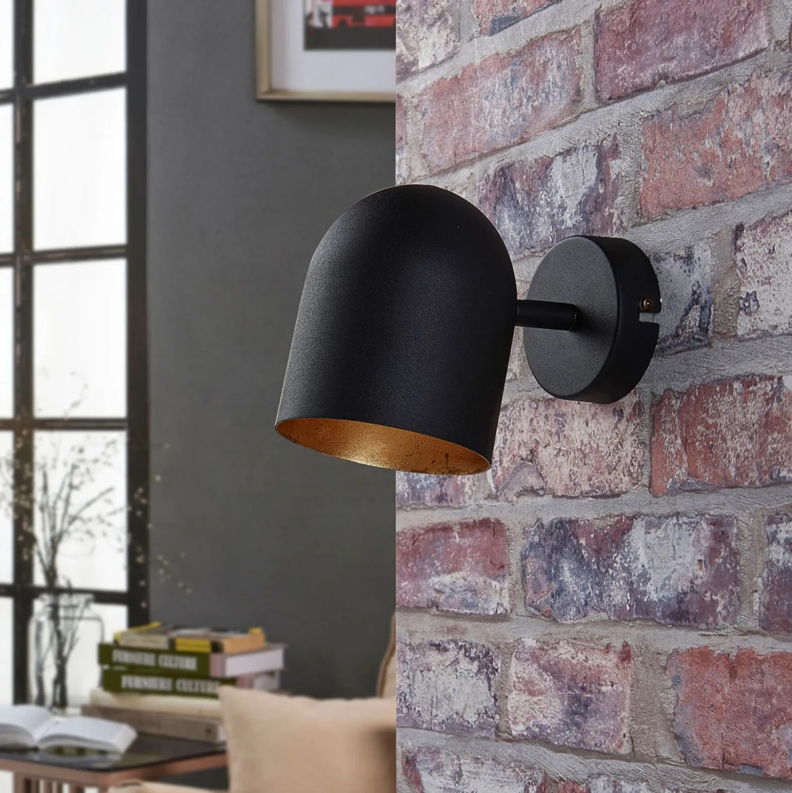 Foco de pared Morik, de 1 luz