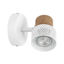 Foco de pared OSRAM CORK, blanco, 10 cm de altura, atenuable, GU10