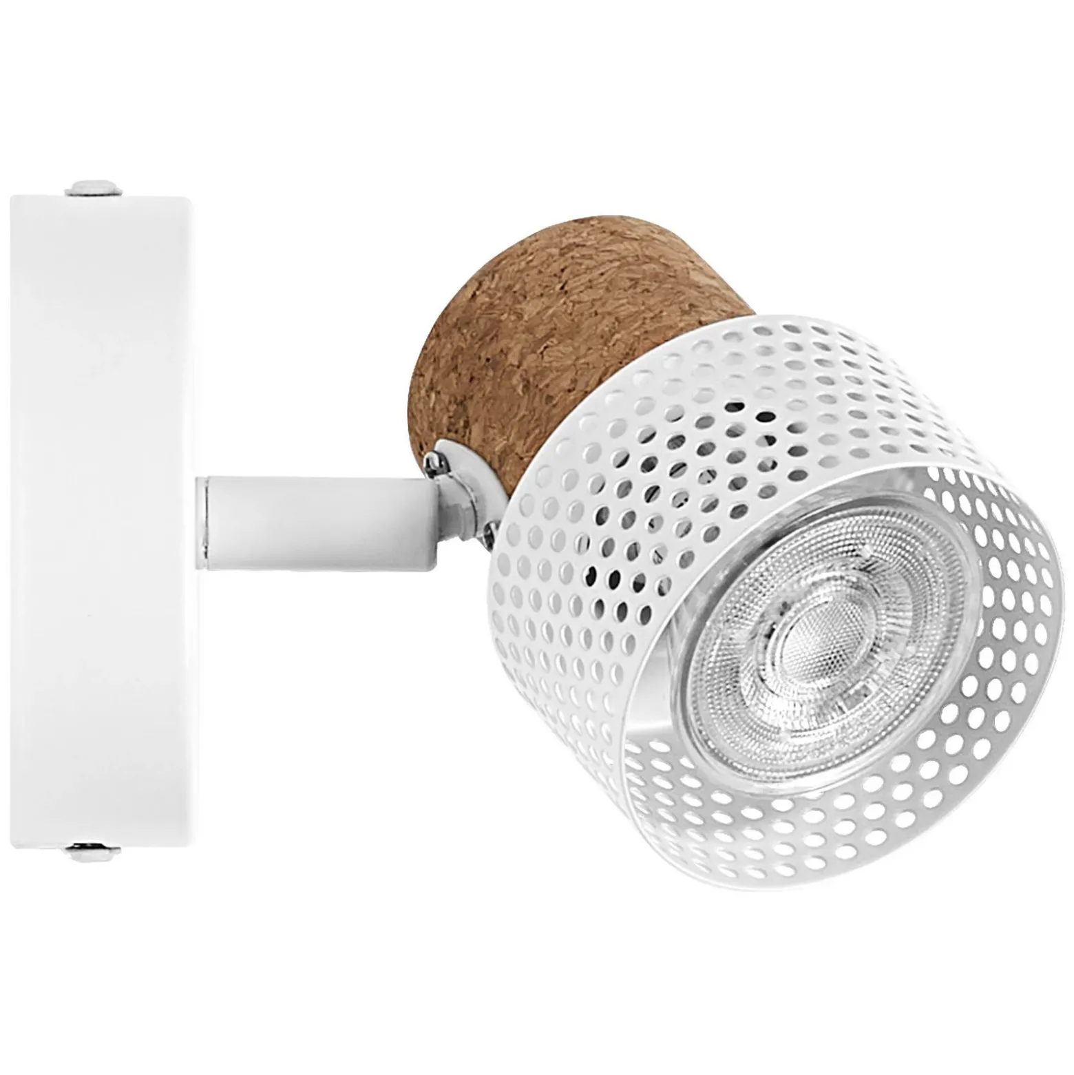 Foco de pared OSRAM CORK, blanco, 10 cm de altura, atenuable, GU10