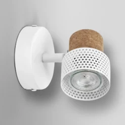 Foco de pared OSRAM CORK, blanco, 10 cm de altura, atenuable, GU10