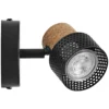 Foco de pared OSRAM CORK, negro, 10 cm de altura, atenuable, GU10