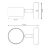 Foco de pared Sora, saliente 15 cm, metal