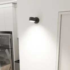 Foco de pared Sora, saliente 15 cm, metal