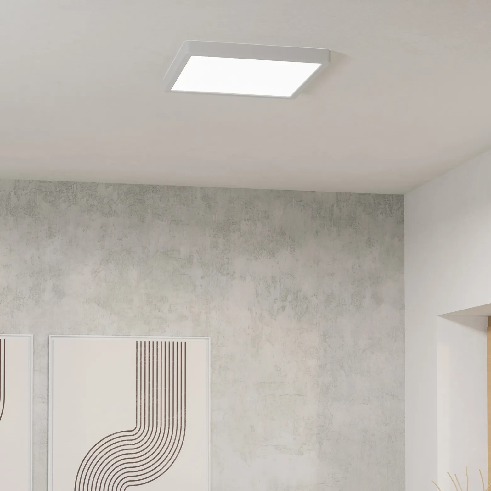 Foco de pared Southery, 1 luz, crema-oro cepillado