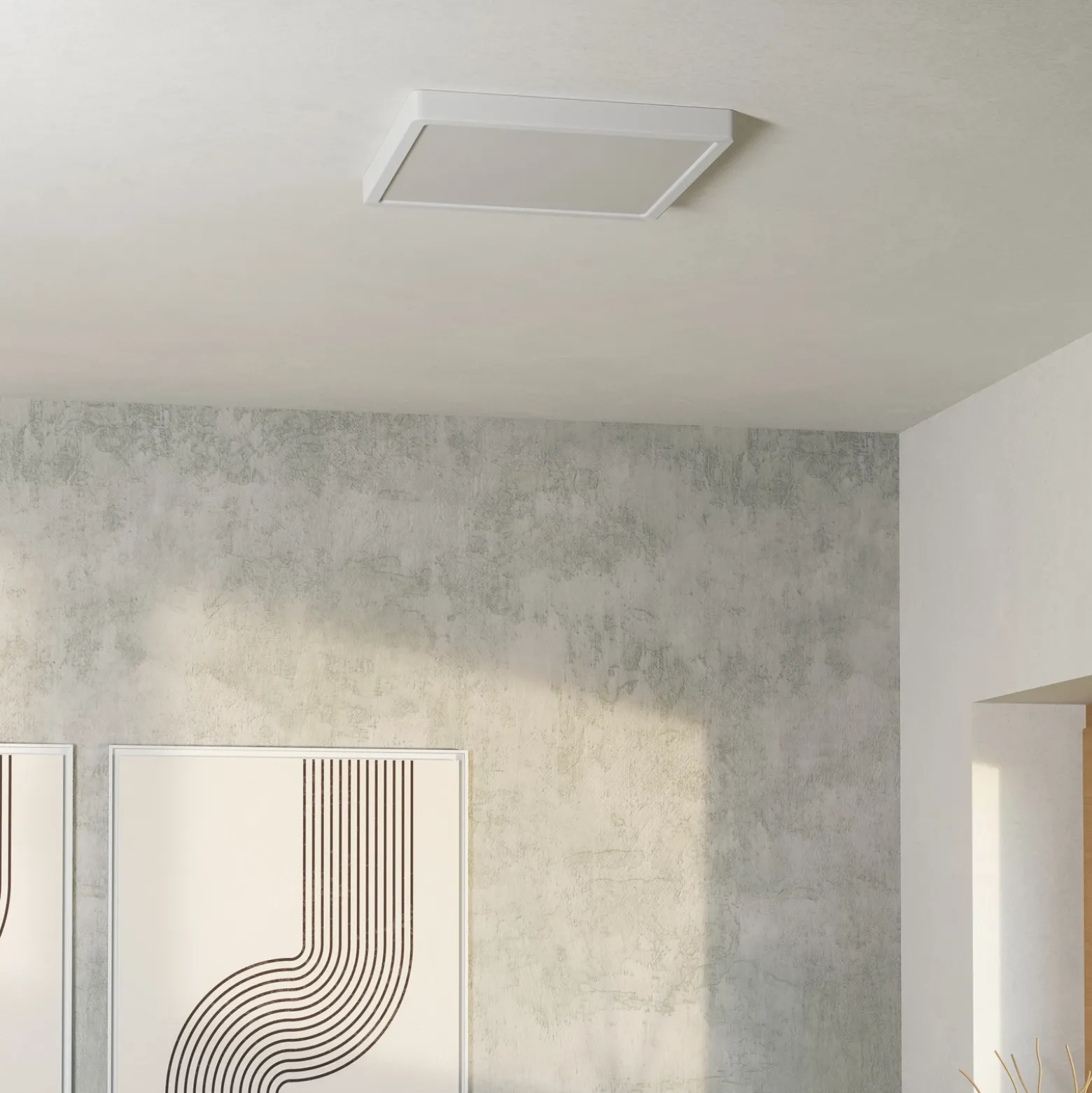Foco de pared Southery, 1 luz, crema-oro cepillado