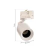 Foco de riel Arcchio Brinja, blanco, Ø 6,5 cm, GU10 trifásico