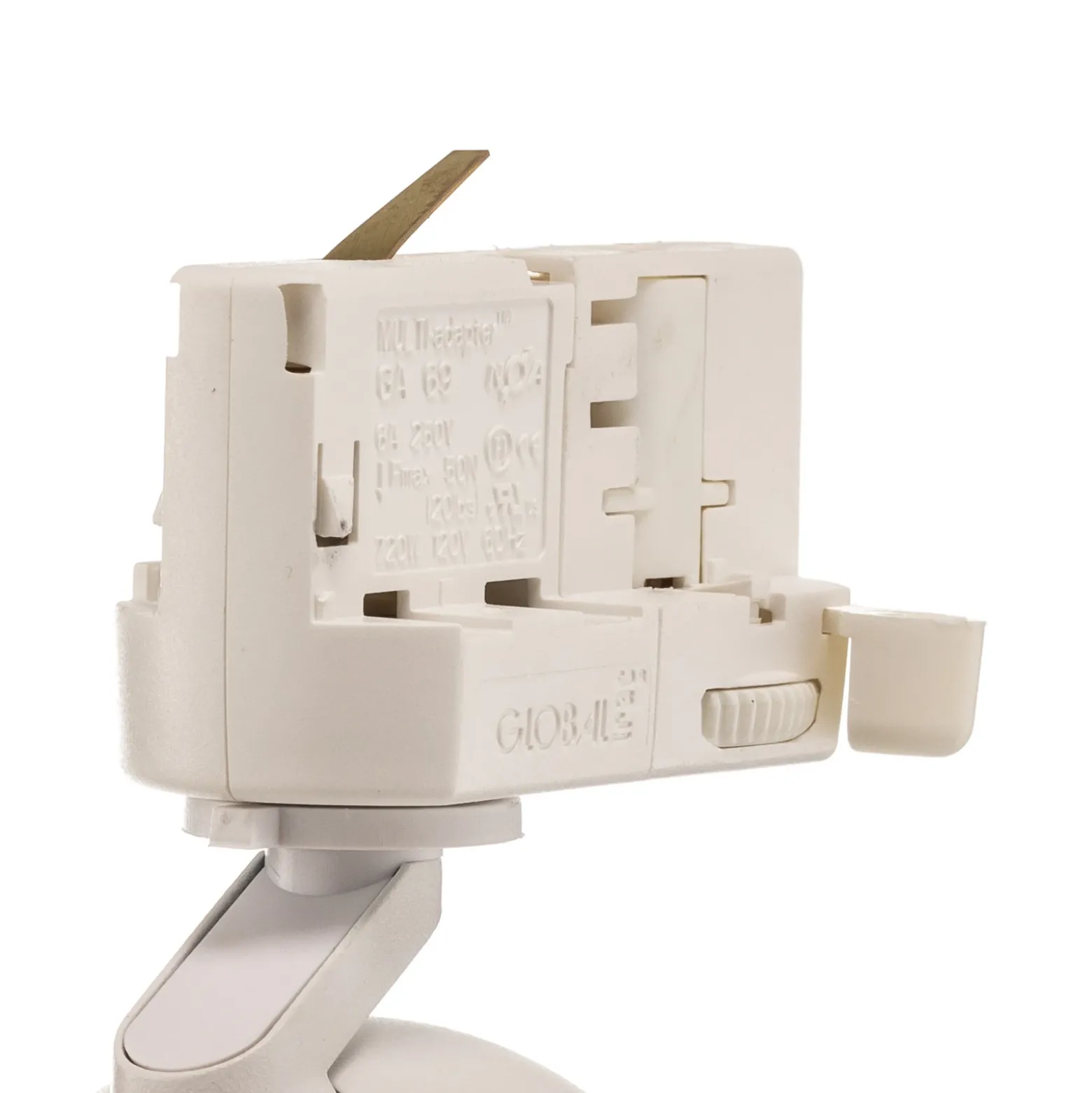 Foco de riel Arcchio Brinja, blanco, Ø 6,5 cm, GU10 trifásico
