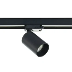 Foco de riel Arcchio Brinja, negro, Ø 6 cm, trifásico