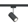 Foco de riel DUOline 782401, Ø 6 cm, negro, 2 fases, GU10