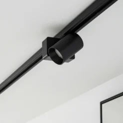 Foco de riel LED Lindby Linaro/Brinja, negro, 1 fase