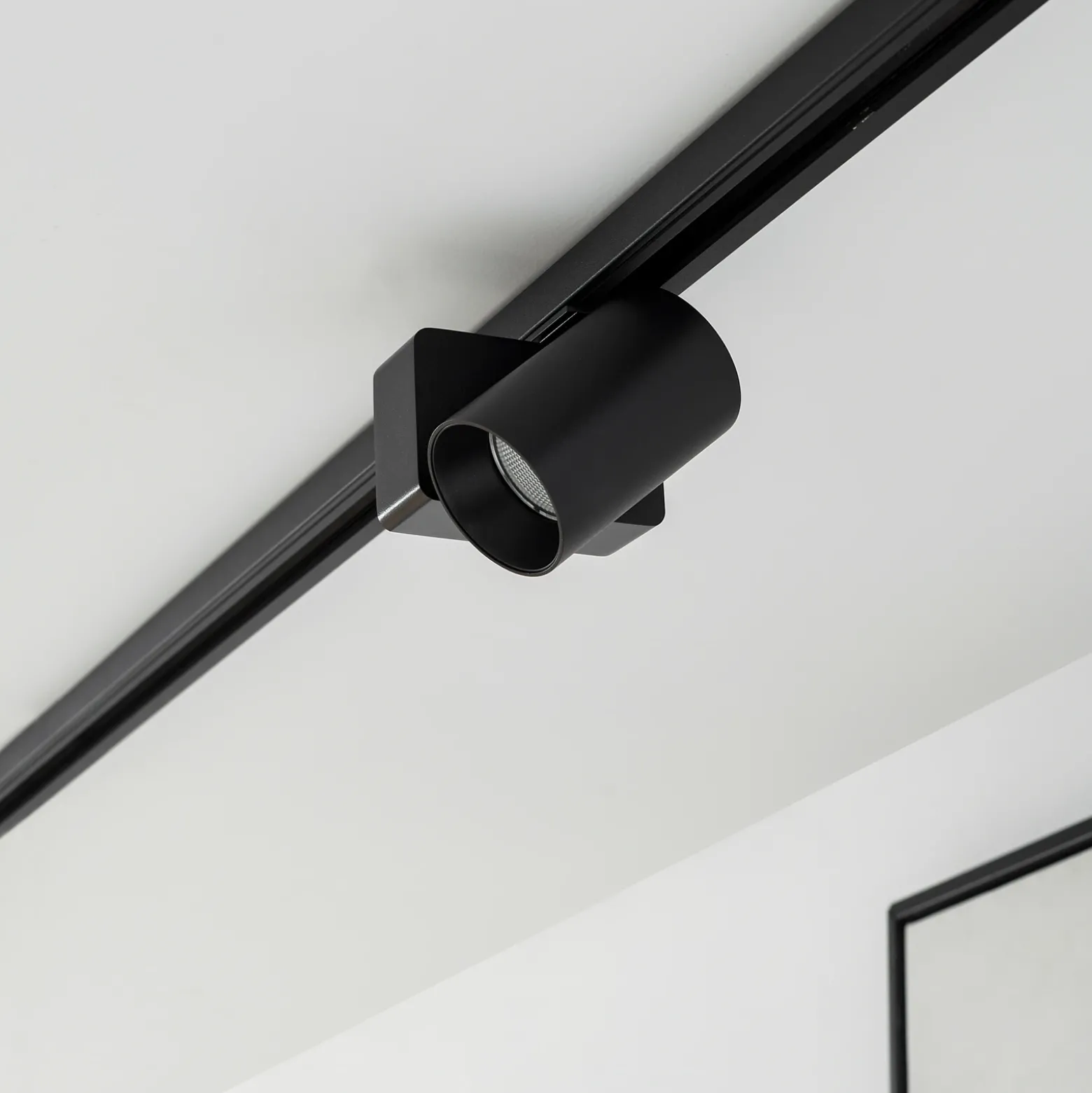 Foco de riel LED Lindby Linaro/Brinja, negro, 1 fase