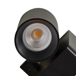 Foco de riel LED Lindby Linaro/Brinja, negro, 1 fase