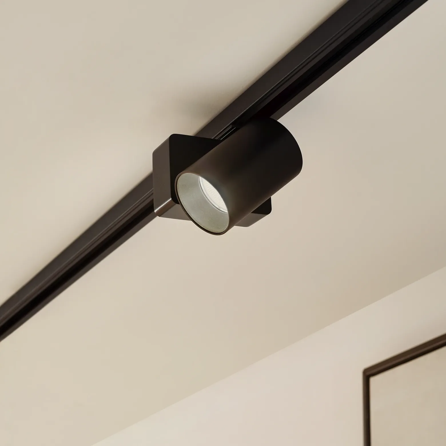 Foco de riel LED Lindby Linaro/Brinja, negro, 1 fase