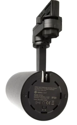 Foco de riel LED Lucea trifásico 20 W negro