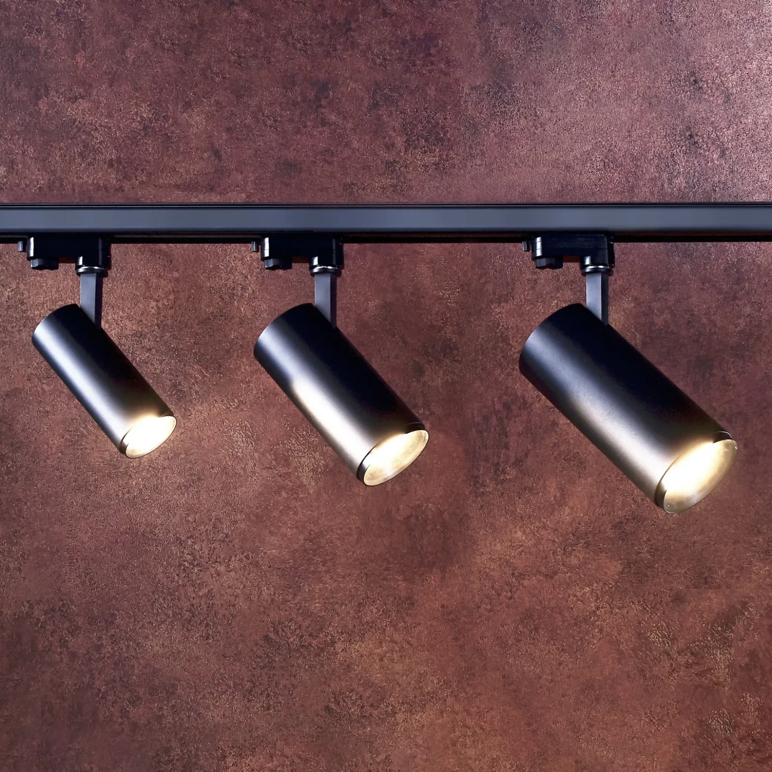 Foco de riel LED Lucea trifásico 20 W negro