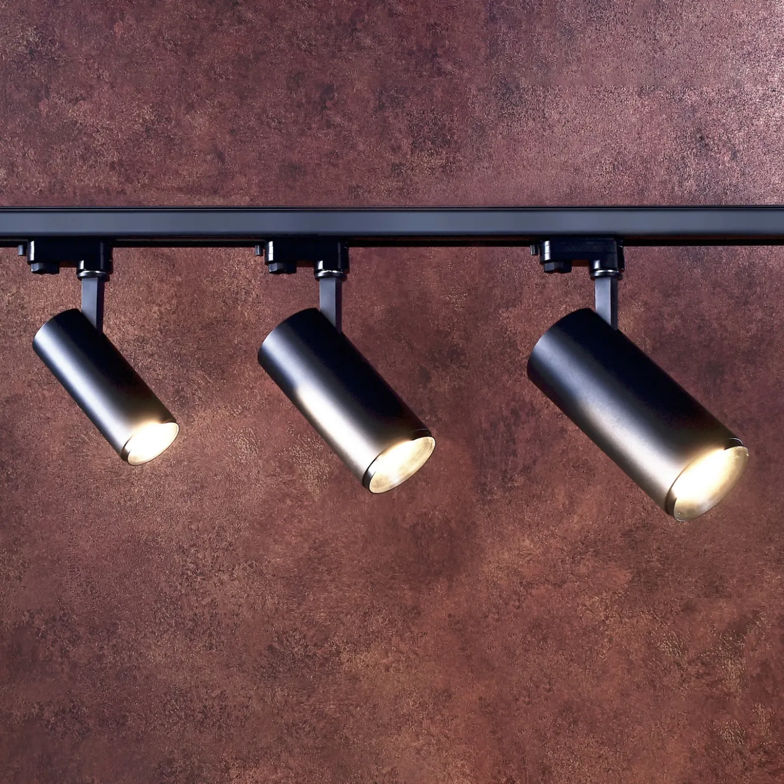 Foco de riel LED Lucea trifásico 30 W negro