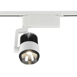 Foco de riel LED Radiador para DUOline, blanco mate, CCT