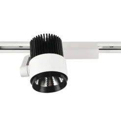 Foco de riel LED Radiador para DUOline, blanco mate, CCT