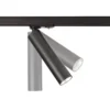 Foco de riel LED Slim monofásico, negro, aluminio, 5 W, 2700 K