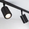 Foco de riel Paulmann URail Lirena, negro, Ø 6 cm, GU10
