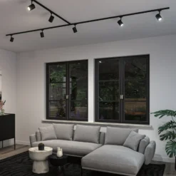 Foco de riel Paulmann URail Luxe, negro, ZigBee, GU10