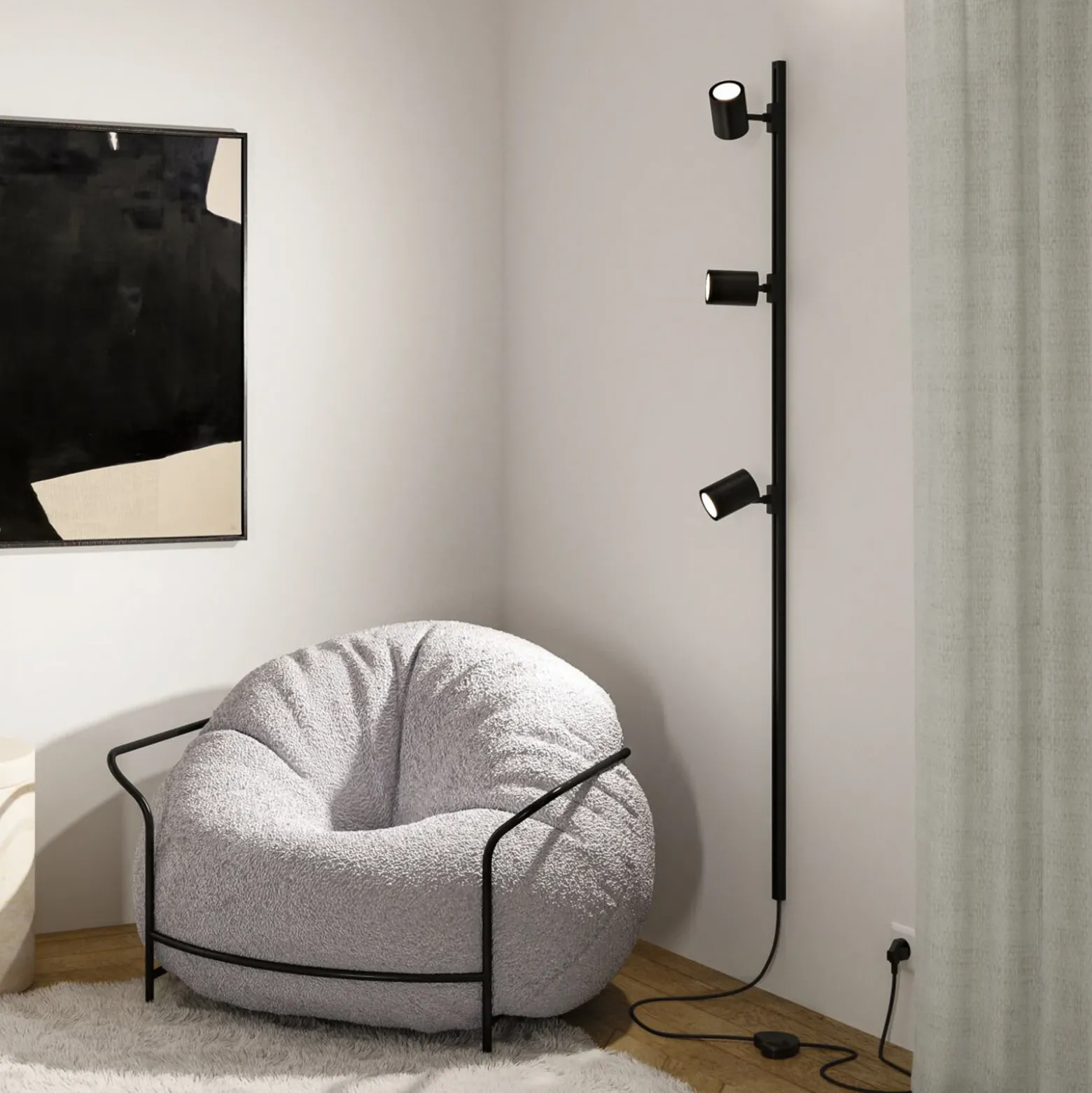 Foco de riel Paulmann URail Luxe, negro, ZigBee, GU10