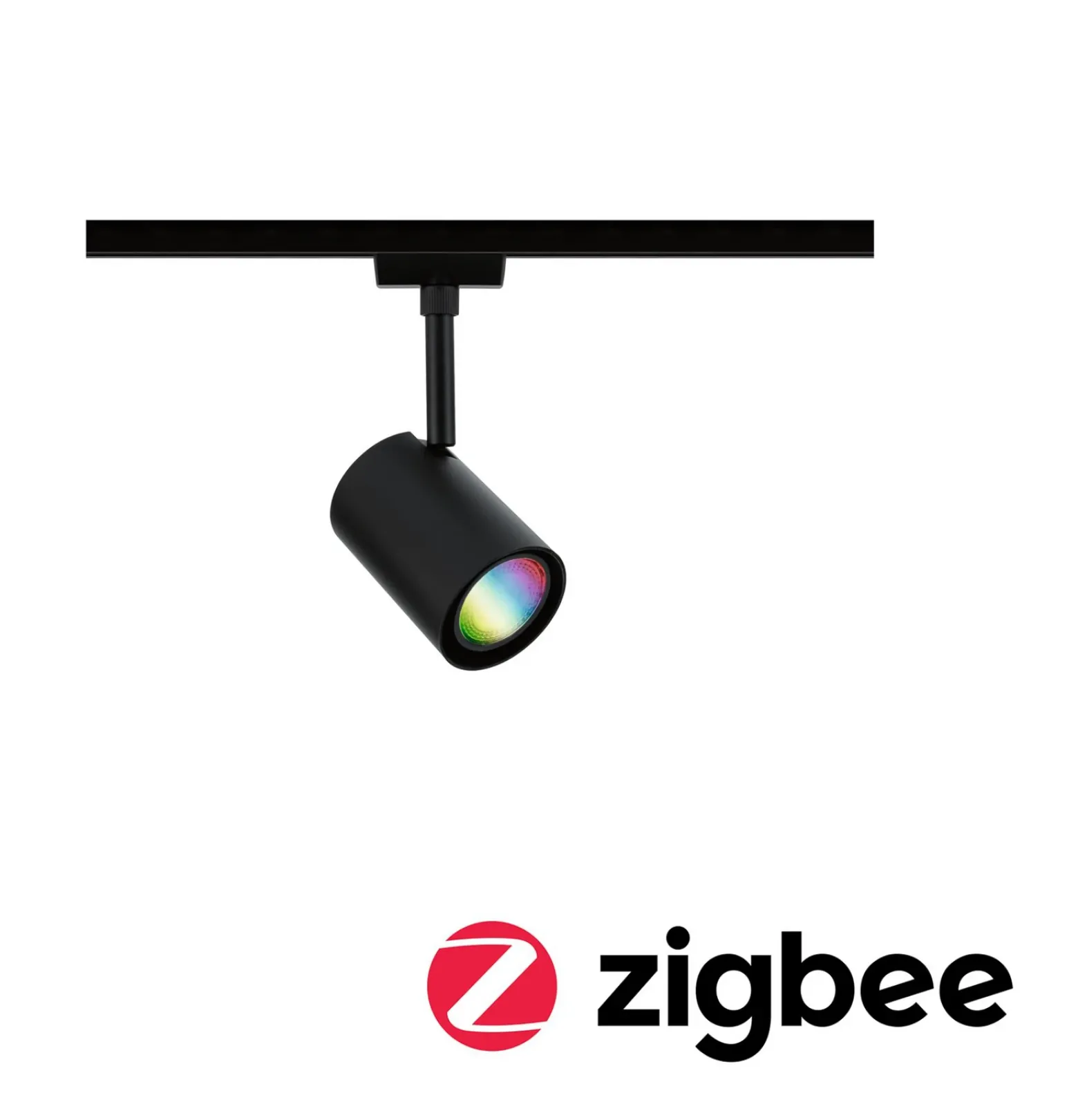 Foco de riel Paulmann URail Luxe, negro, ZigBee, GU10