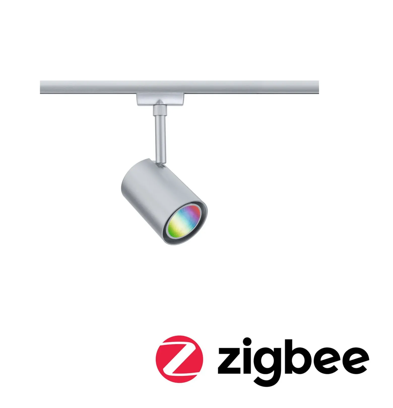 Foco de riel Paulmann URail Luxe, cromado, ZigBee, GU10
