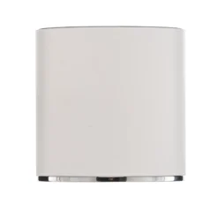 Foco de superficie Bega LED Studio Line, blanco/aluminio, Ø 9 cm, aluminio