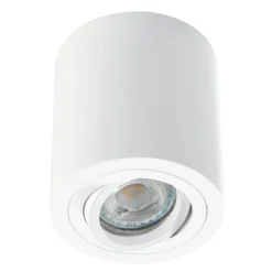 Foco de superficie Heitronic ADL9001, blanco, redondo y orientable