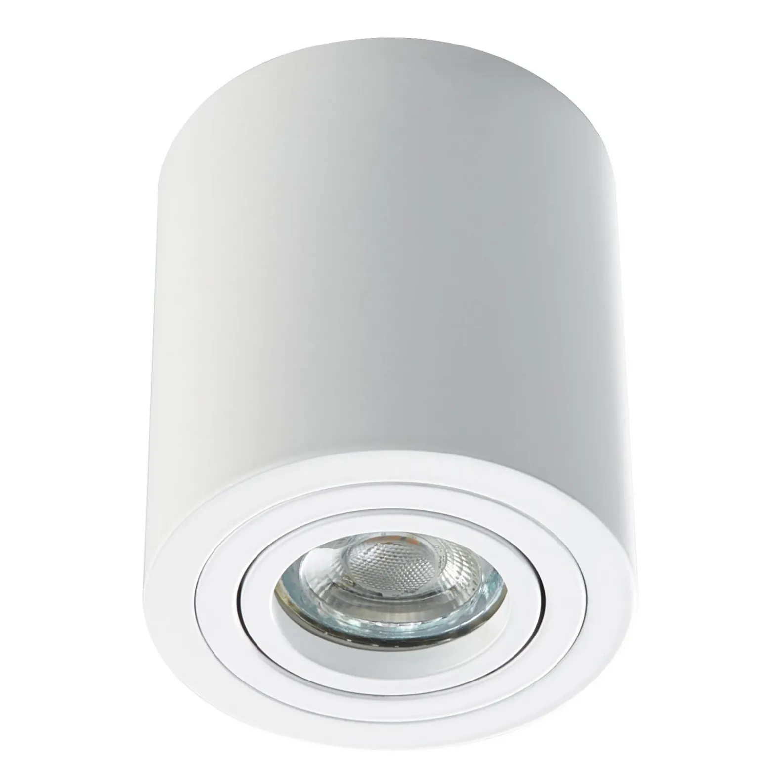 Foco de superficie Heitronic ADL9001, blanco, redondo y orientable