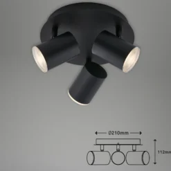 Foco de techo Banyo Splash GU10 IP44 3 luces