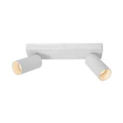 Foco de techo Clubs, 2 luces, blanco